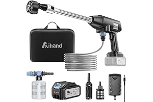 Aihand Battery Portable Pressure Washer: 986 PSI Power at Your Fingertips