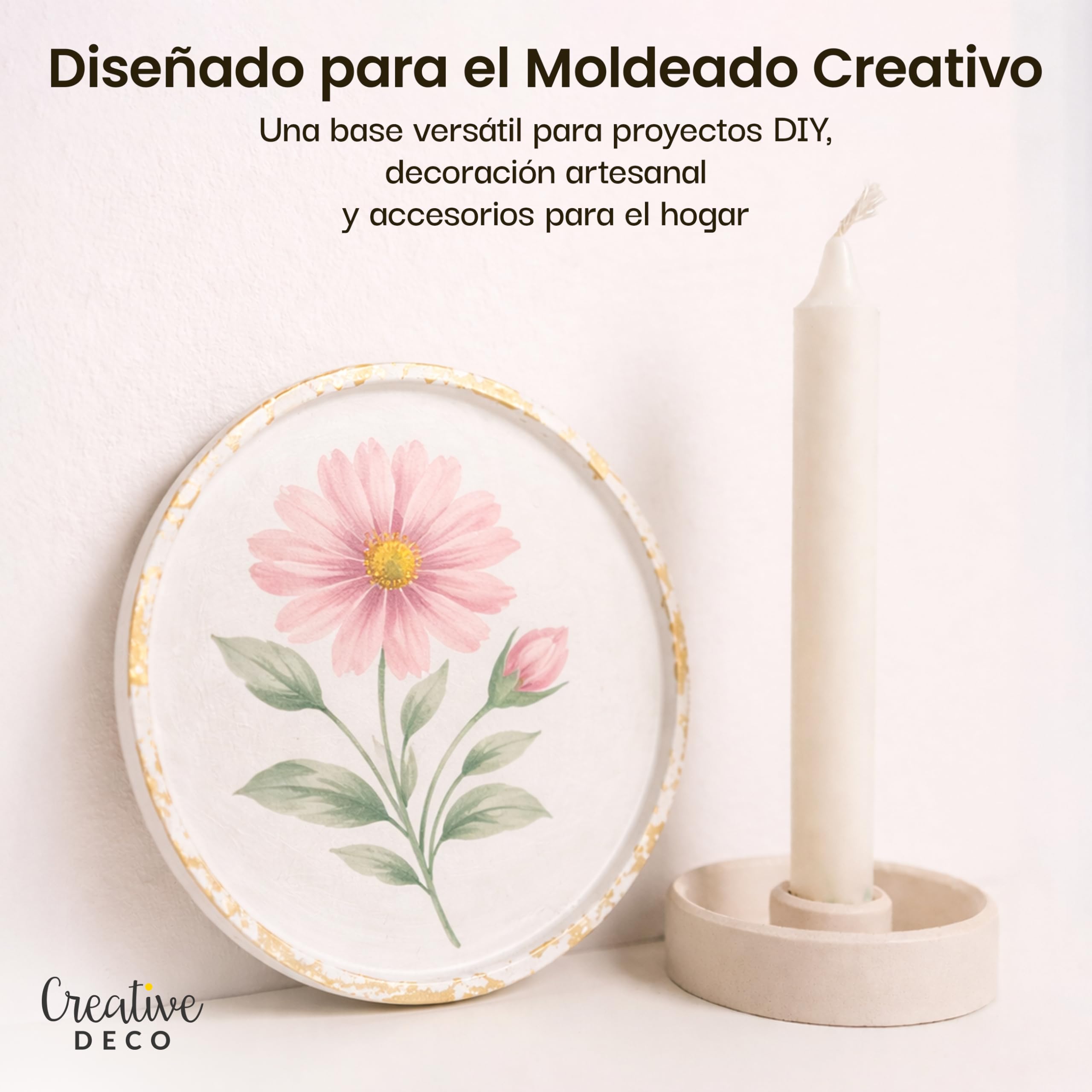 Creative Deco Yeso en Polvo Blanco Puro | 5 kg | Masa de Moldeo Escultura | Yeso para Modelar | Perfecto para Manualidades Artesanía Modelado Decoración Bricolaje | Resistente, se Endurece al Aire