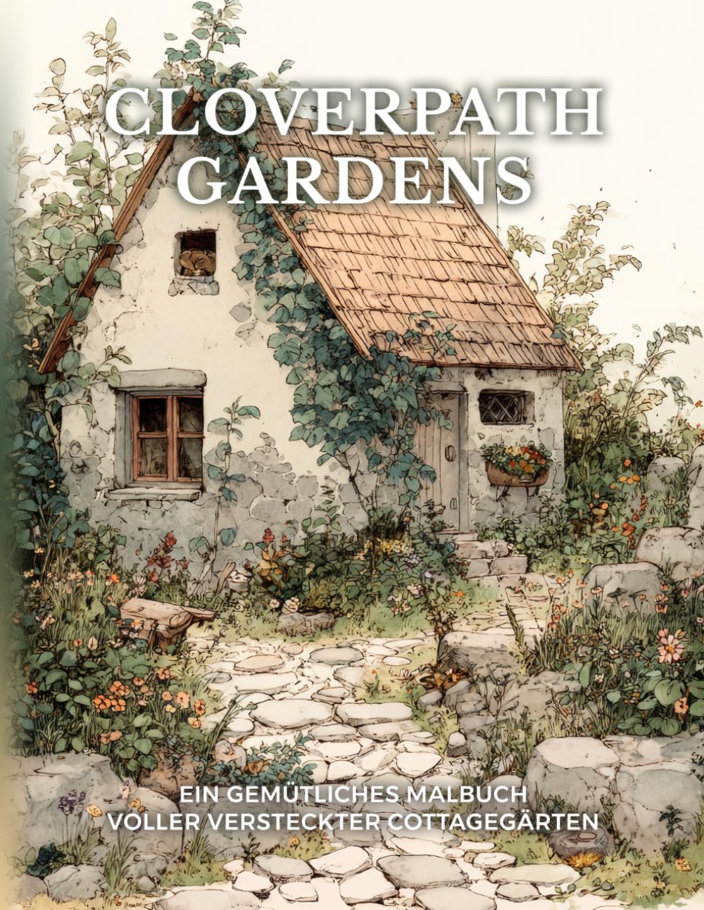Cloverpath Gardens: Ein gemütliches Malbuch voller versteckter Cottagegärten