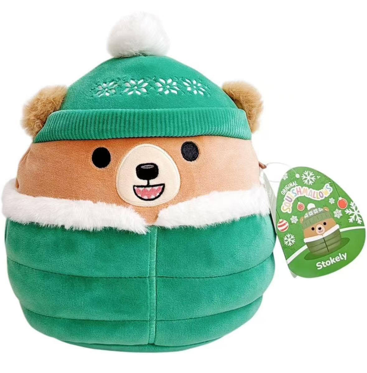 Squishmallows Original 12-Inch Official Jazwares Christmas Holiday Puffer Jacket Specialty 2025 Plush Stuffed Animal Toy - Add to Your Squad - Gift