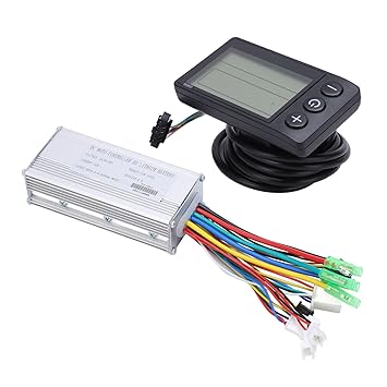 Adium Electric Bike Conversion Kit, Durable Electric Bike Controller Display Metal Housing with LCD S866 Panel for Electric Scooter