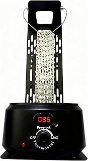 Bicycle Chain Wax Melting Pot, Waxing Melter with Precise Temperature Control, 17oz for 90-120 Links Bike Chain, Quick Melting and Bicycle Chain Cooling Hanger Stand