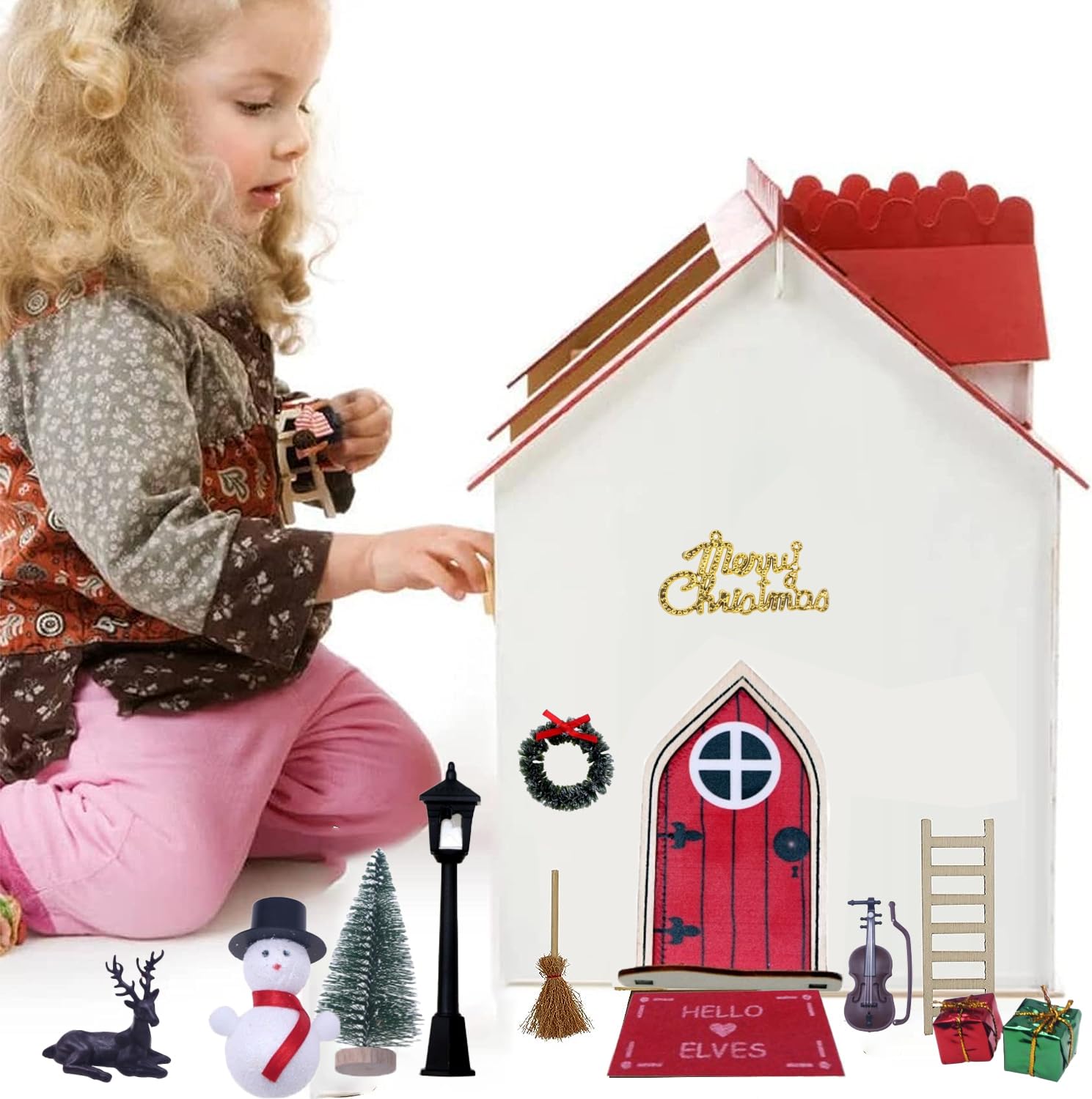 Kit Lutin Farceur De Noël – 22 Accessoires Miniatures Pour Maison De Poupée 1:12 – Pâtisserie Et Déco De Fête