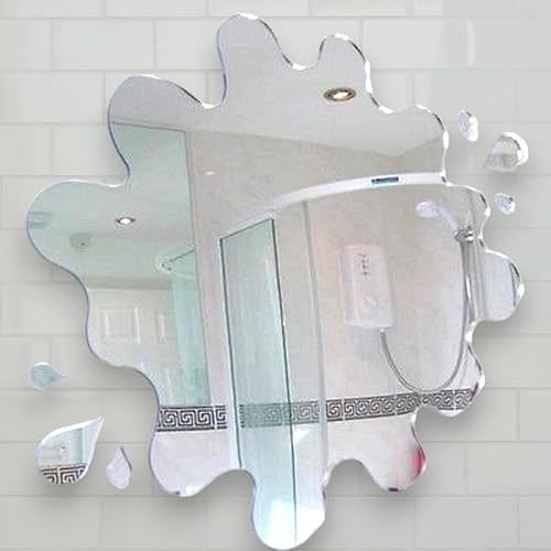 Super Cool Creations Espejo con seis espejos de chapoteo 17.7 in x 16.5 in