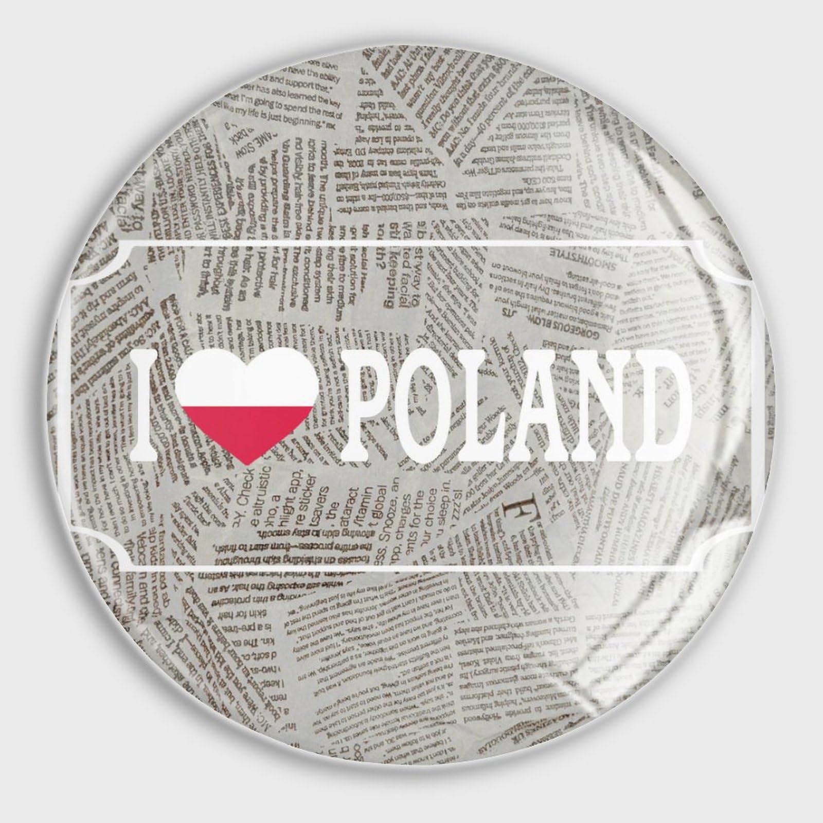 Aimant frigo Pologne lot de 4 en verre magnétique pour tableau de bureau