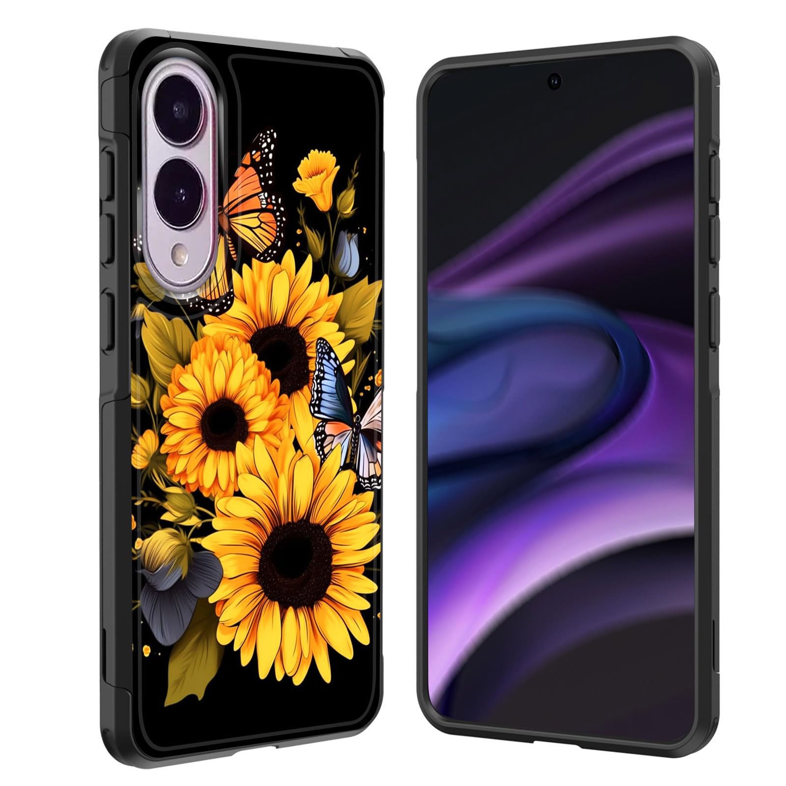 GFEWYTJYJ for Galaxy S25 Edge Case,[10 FT Military Grade Drop Protection] Non-Slip Heavy Duty Shockproof Phone Case for Samsung Galaxy S25 Edge 2025,