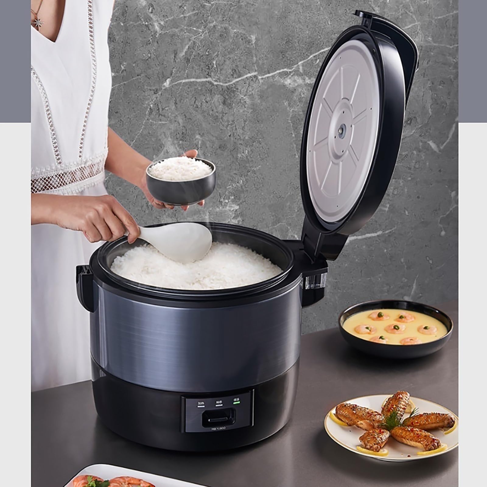Komercyjne urządzenie do gotowania ryżu (9L-1000W) Wielofunkcyjny stary styl o dużej pojemności dla rodzin/stołówek/hotelu dla 6-12 osób 220-240 V