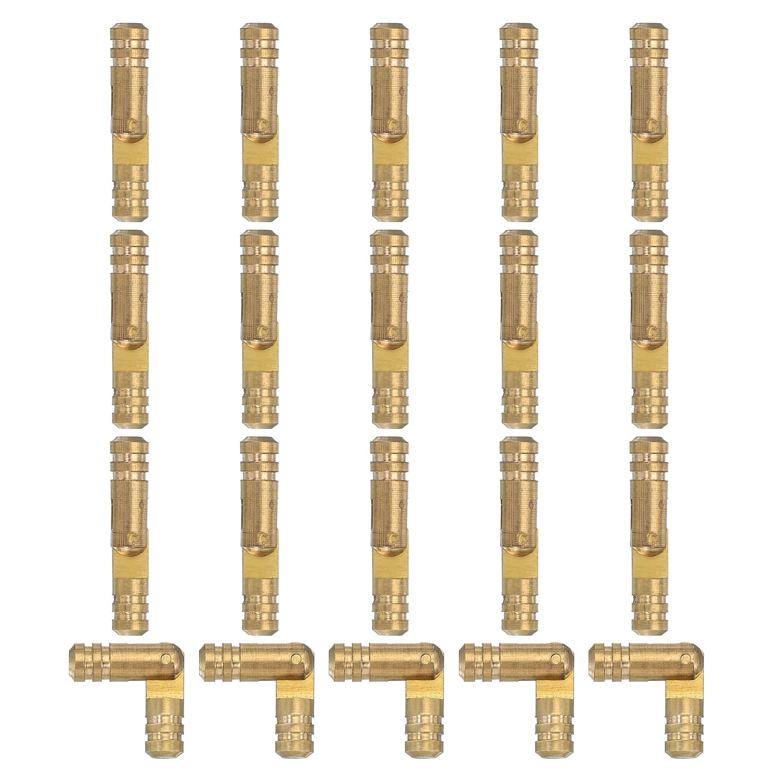 PATIKIL Hidden Brass Barrel Hinges 1"x0.2"