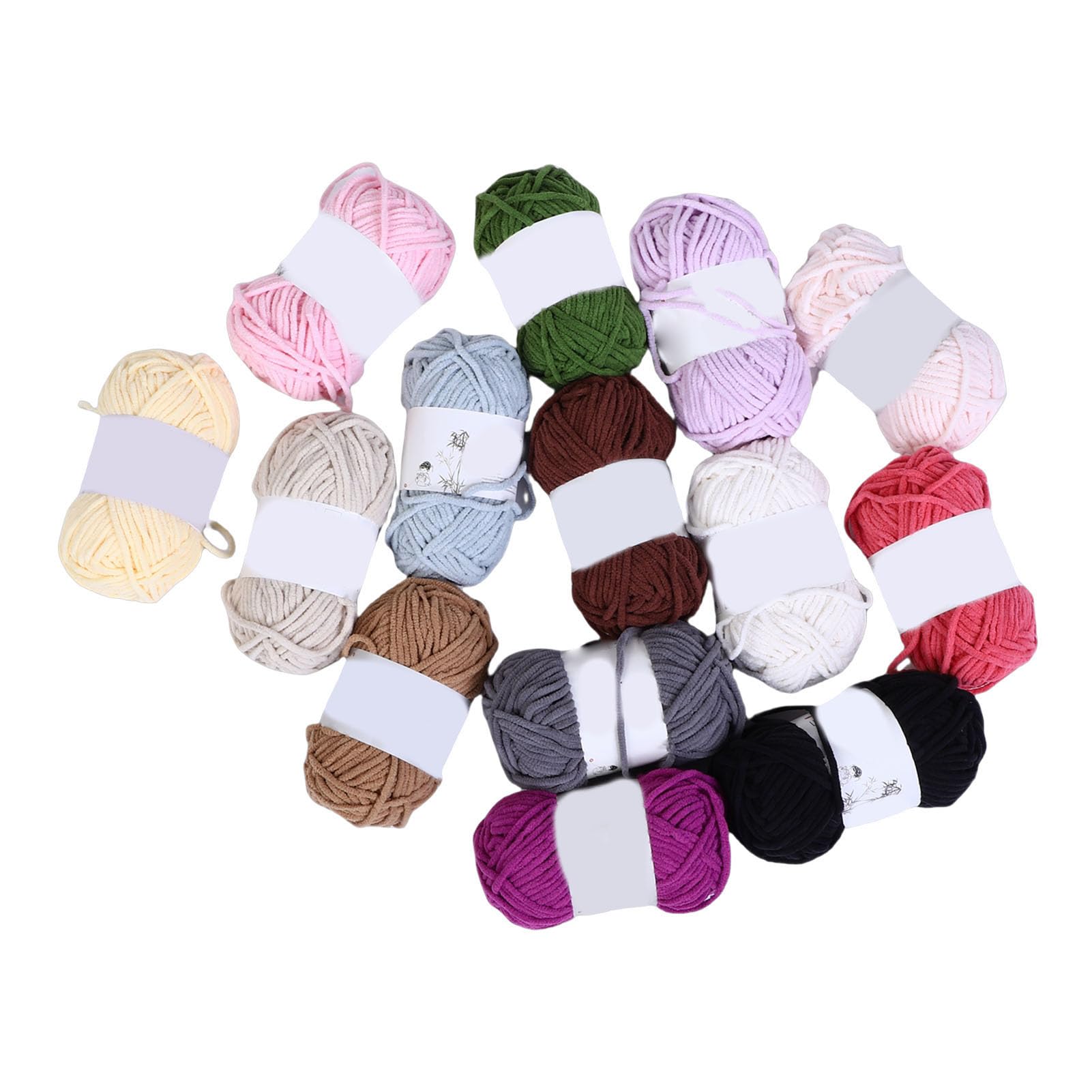Annadue Filato Grosso per Uncinetto, Lavoro a Maglia a Mano, Lavoro a Maglia, Filato di Ciniglia Jumbo, Morbido Peluche, Sfocato Spesso e Voluminoso I per Sciarpe, Coperte
