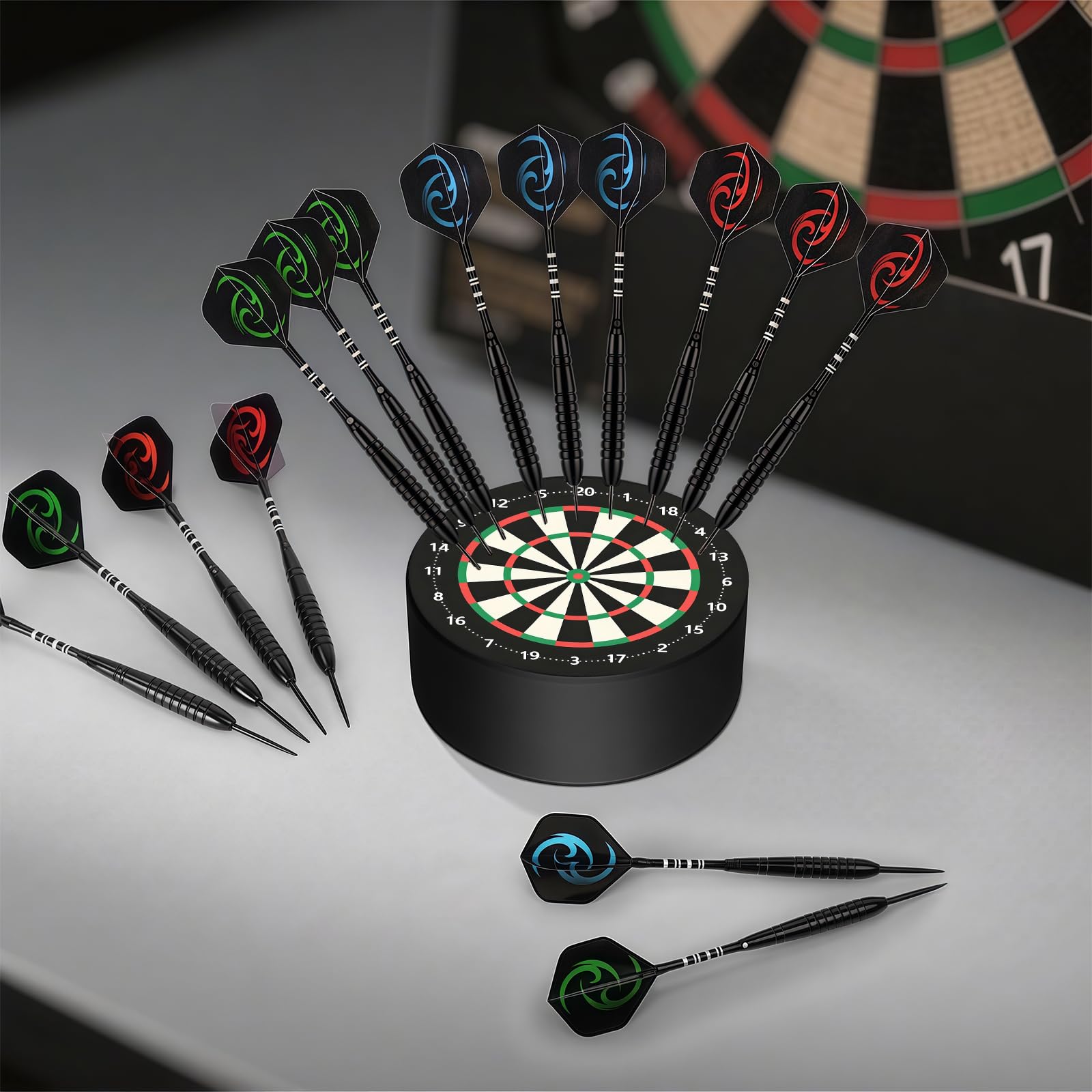 flintronic Stojak na rzutki, przenośny uchwyt Dart Base Station, mini Dart Holder