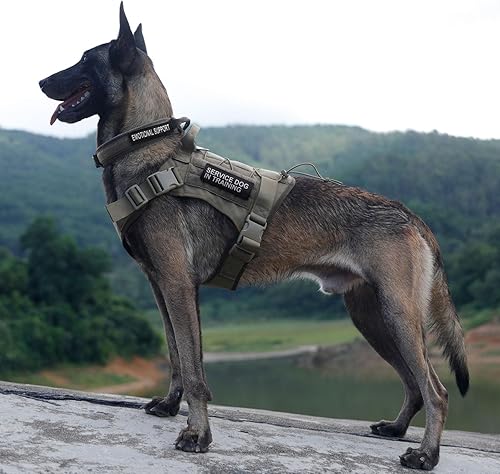 Miniatura 7 de Excelente elite spanker arnés de perro militar arnés de trabajo para perro chaleco de entrenamiento ajustable Molle chaleco de entrenamiento