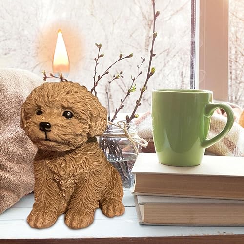 Miniatura 3 de Kumprohu Moldes para perros  Moldes de silicona para velas 3D para perros, moldes de jabón para cachorros, molde de resina epoxi para pasteles,