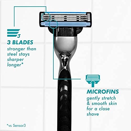 Miniatura 2 de Gillette Mach3 - Recambios de hoja de afeitar para hombre 15 unidades diseñados para pieles sensibles