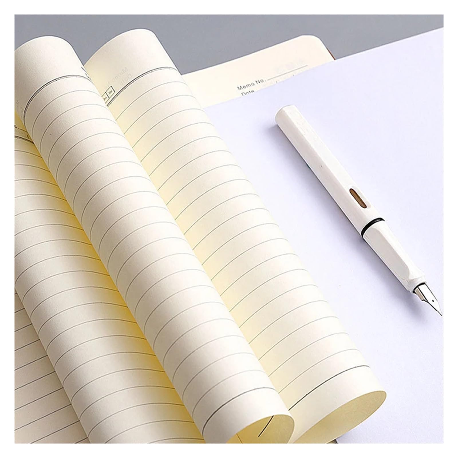 Inspirierendes Notizbuch 2 Stücke 360 ​​Blätter Business Notebook Schnalle Multi Farbe Verdickt A5 Leder Schreibwaren(Blue)