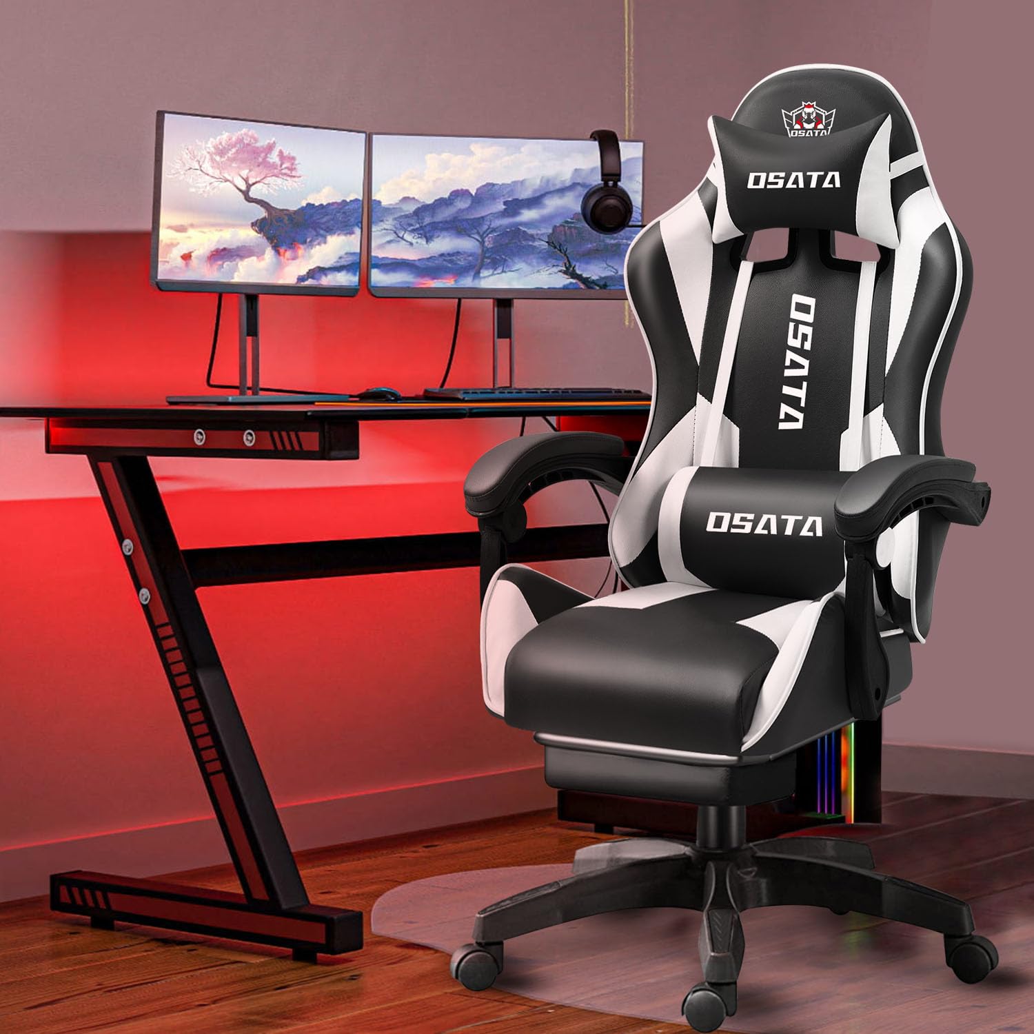 Amazon.co.jp: GTBoy ゲーミングチェア オットマン付き 座り心地最高  