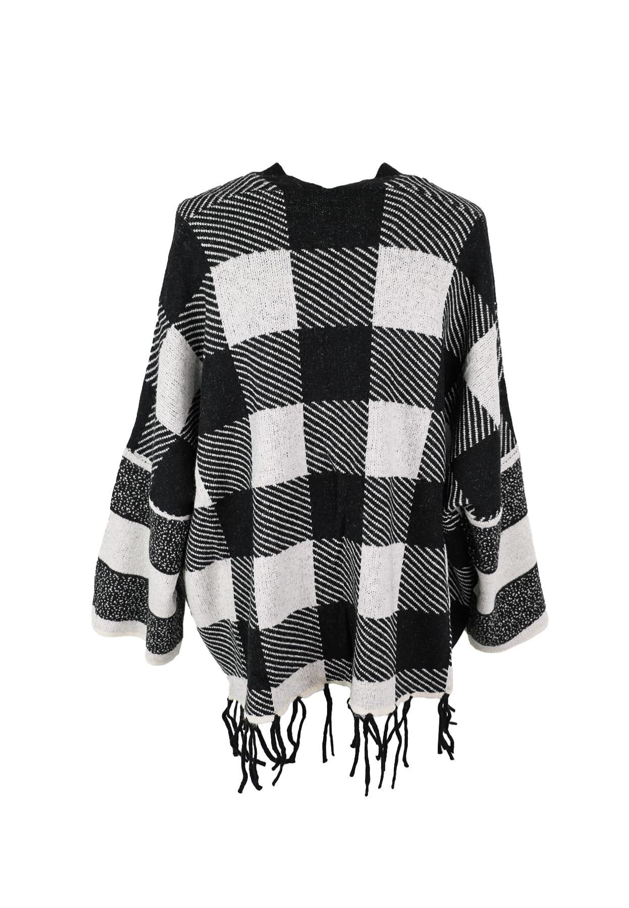 QUEEN HELENA Poncho Mantella Invernale Scialle Avvolgente Caldo Casual Elegante Donna MT22-1