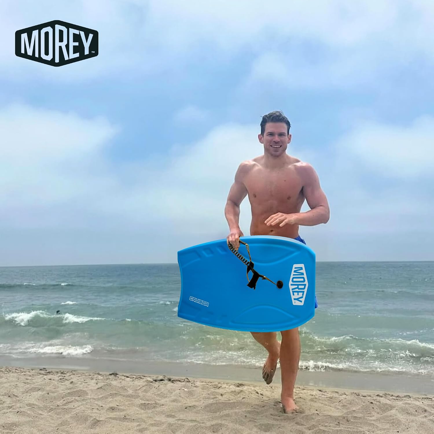 MOREY® Boogie Board Cruiser The Original Bodyboard; 42.5in Full Size Body Boards for Beach, for All Skill Levels, Engineered with HDPE Slick Bottom for Speed, Front Deck Contours for Grip. 2026 Model