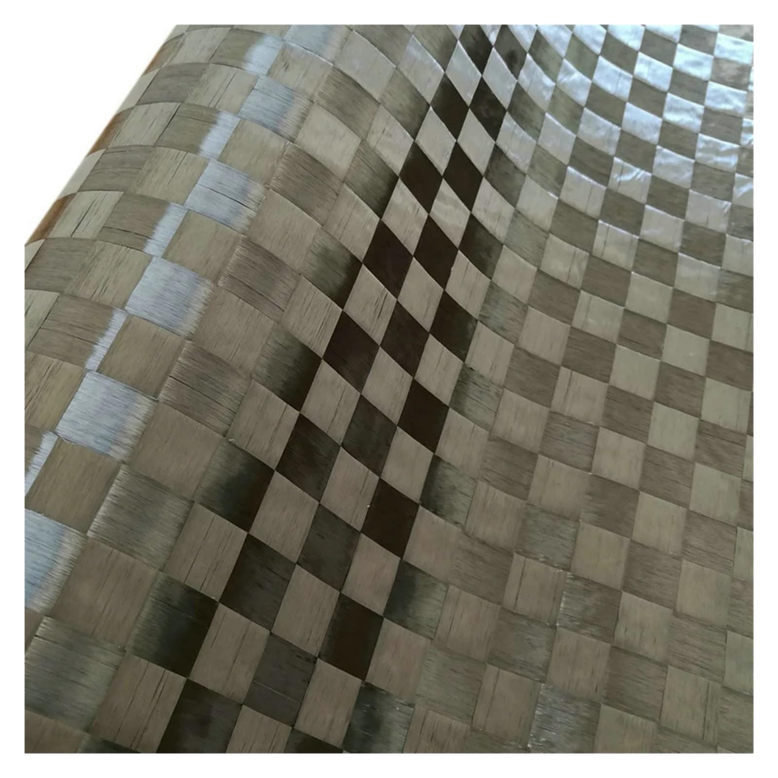 Tela de Fibra de Carbono Real, 50 x 100 cm, 12 Quilates, 200 g, 8 x 8 mm, elástica, Lisa, a Cuadros Grandes