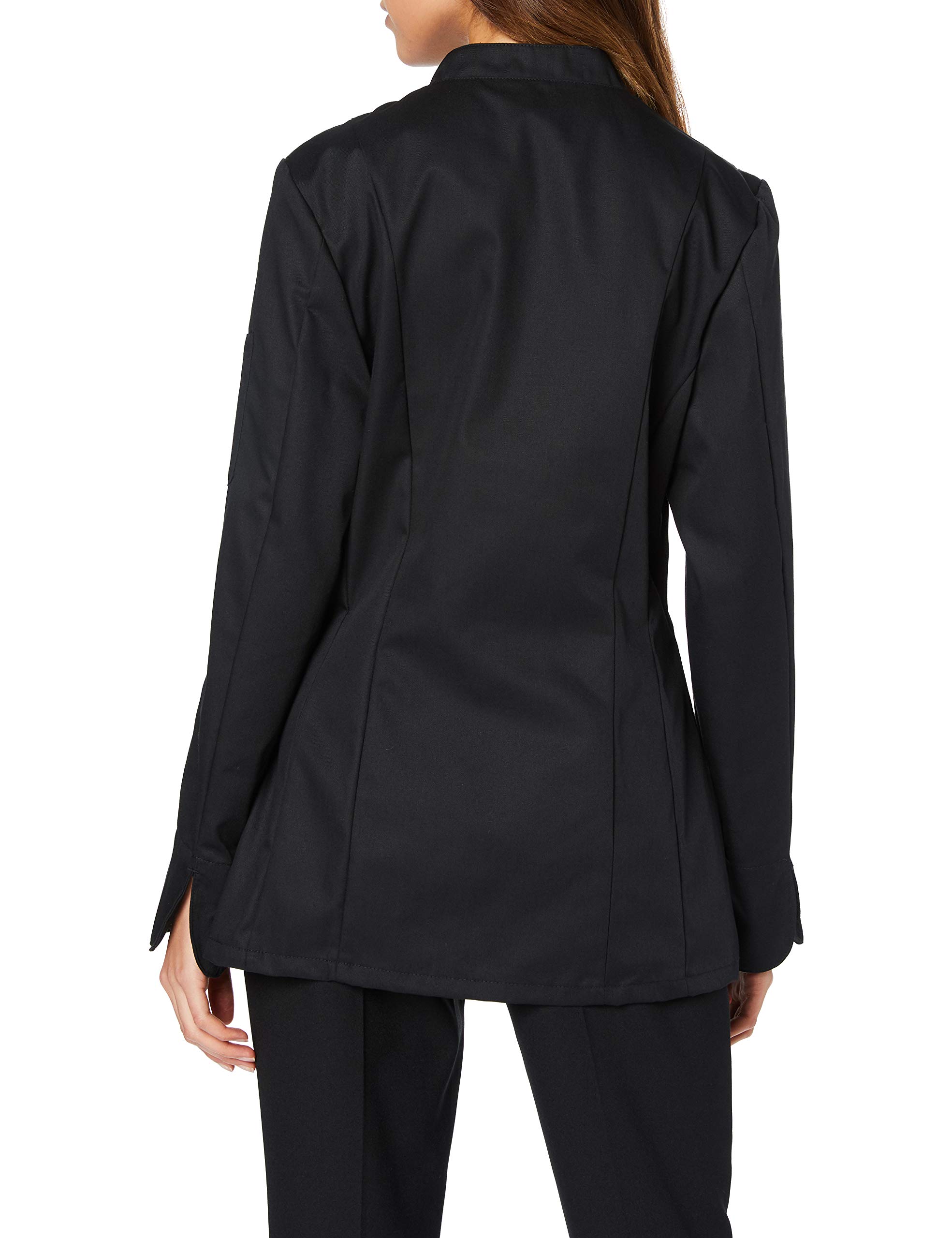 BP Gourmet 1544-400-32 Kochjacke für Damen - Langärmelig - 65% Polyester, 35% Baumwolle - Standard Passform - Größe: S - Farbe: schwarz
