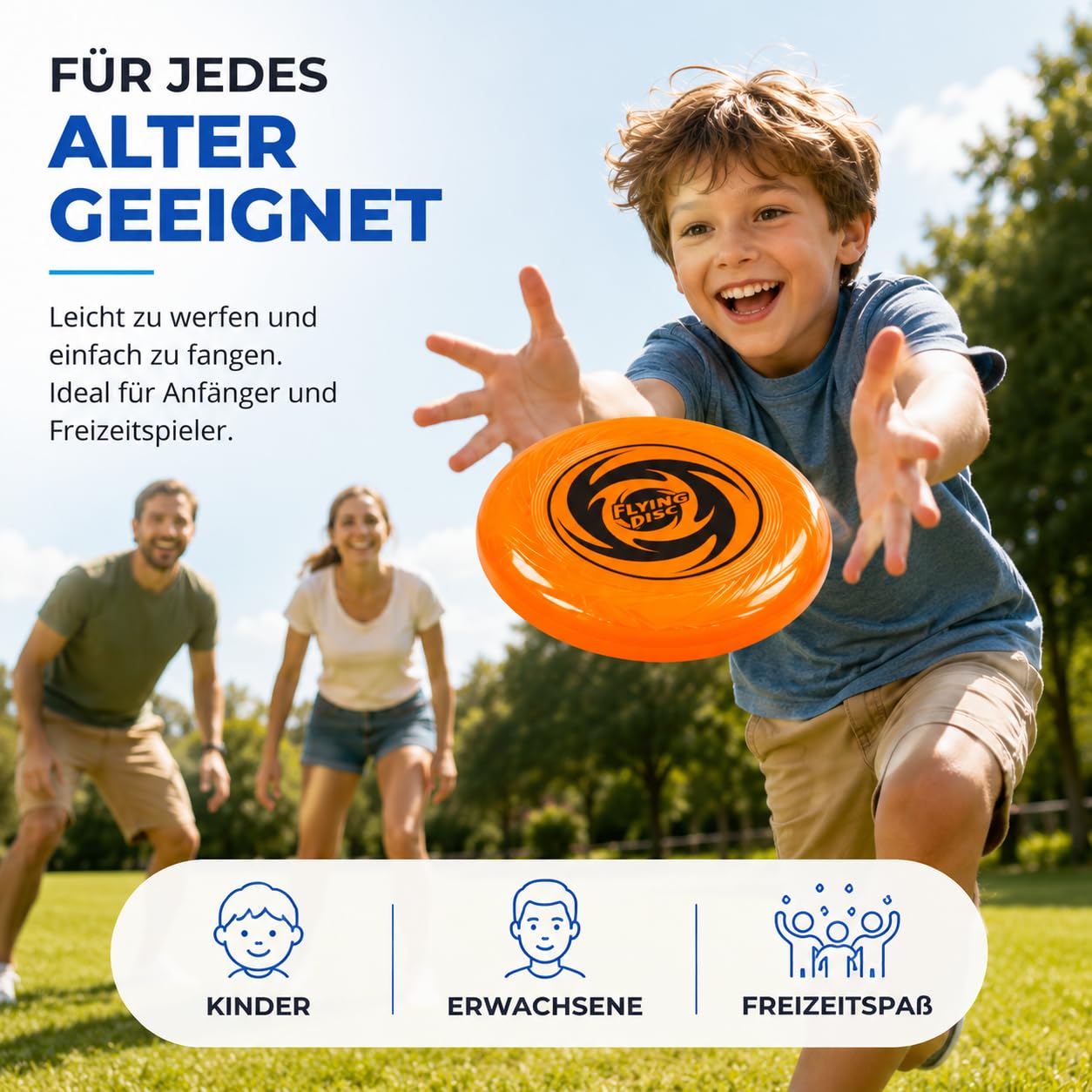 TK Gruppe Timo Klingler Frisbee - Disco da lancio per bambini e adulti, da giardino e da spiaggia