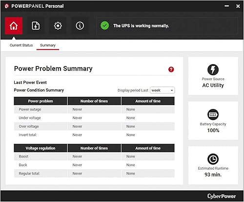 Miniatura 9 de CyberPower EC650LCD - Sistema UPS ecológico de respaldo y protector de sobretensiones 650 VA390 W 8 tomas modo ECO fuente de alimentación compacta e