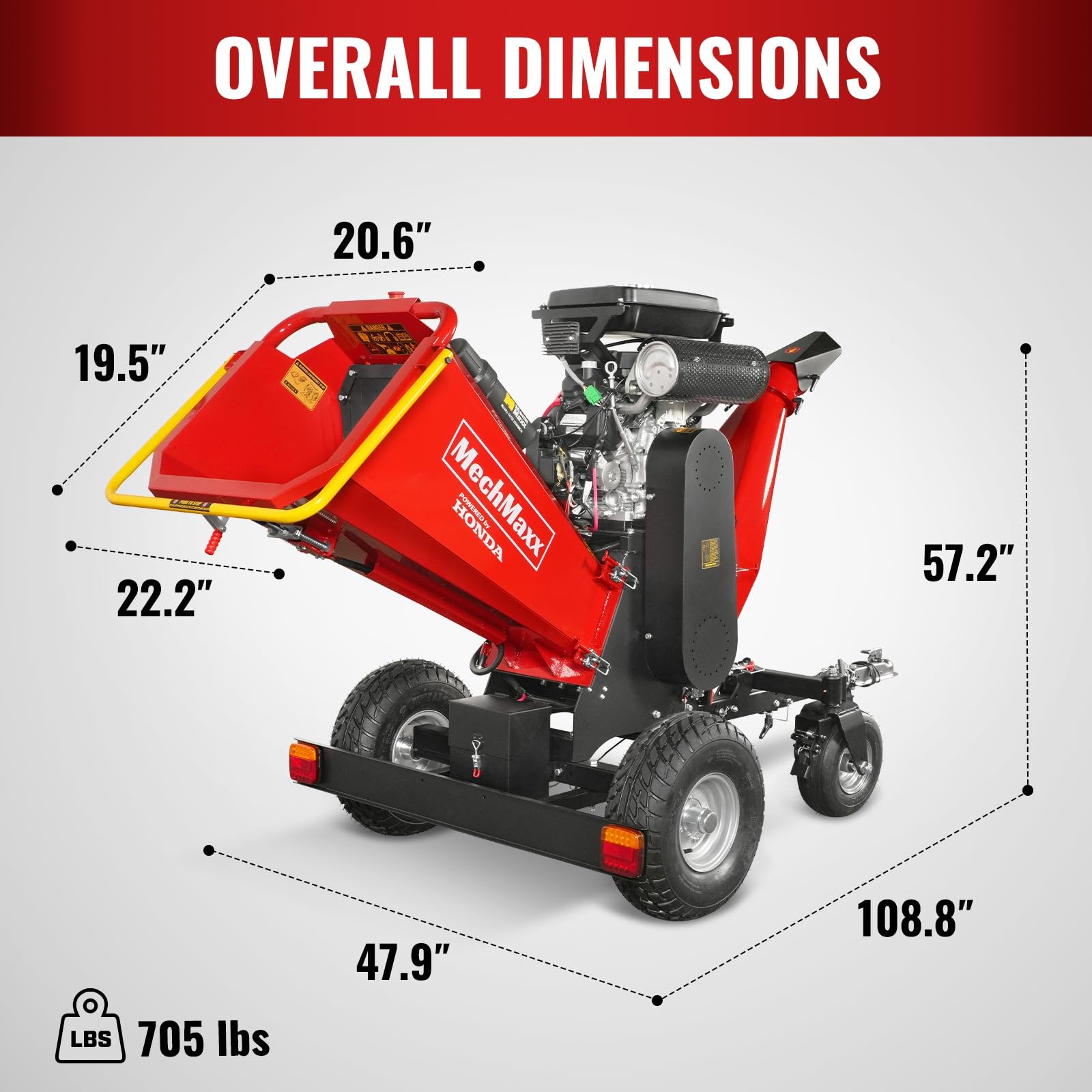Amazon.com : MechMaxx 8'' inch Honda 688cc 22HP Electric Start