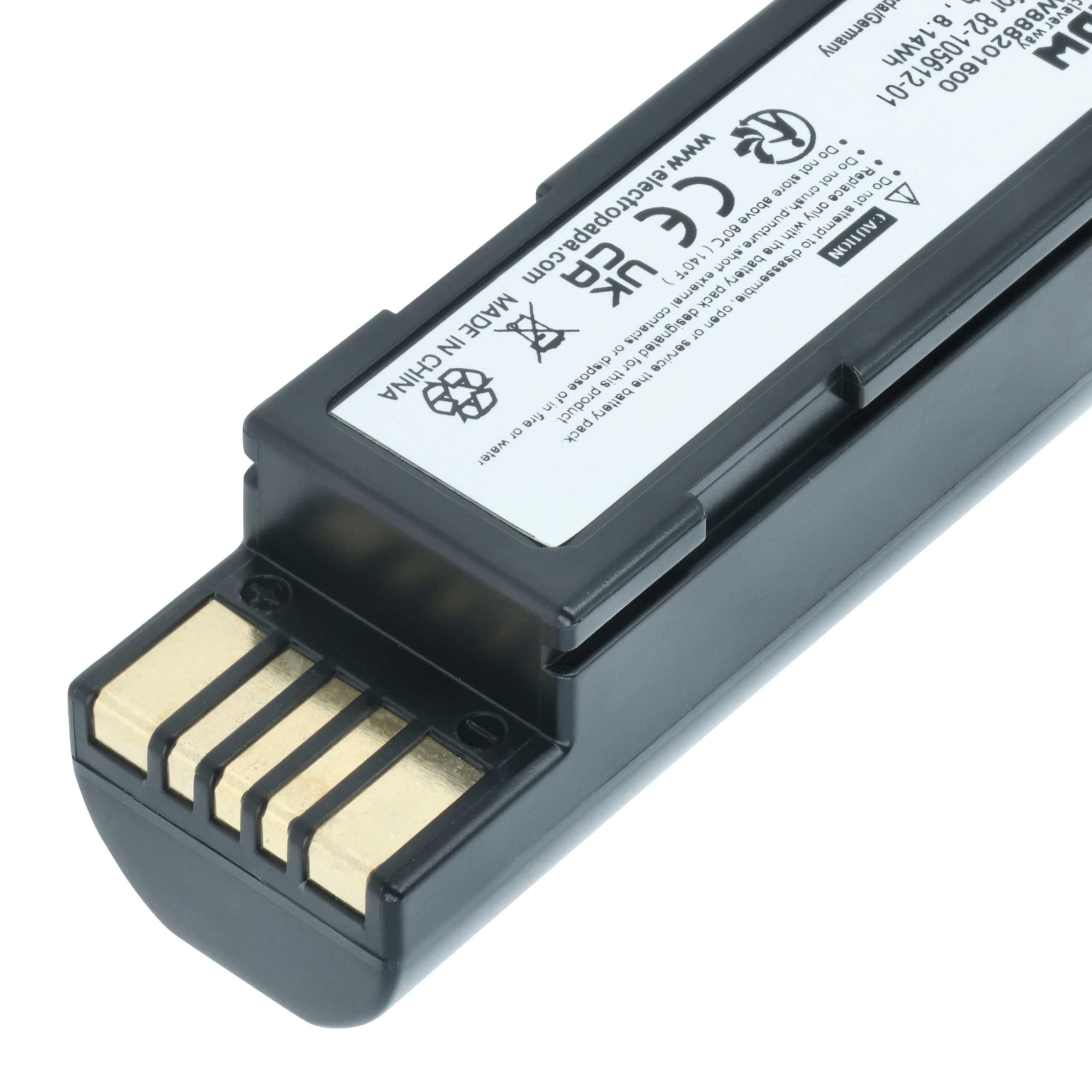 vhbw batteria sostituisce Zebra 82-166537-01, BTRY-36IAB0E-00 per lettore di codici a barre, POS (2200mAh, 3,7V, Li-Ion)