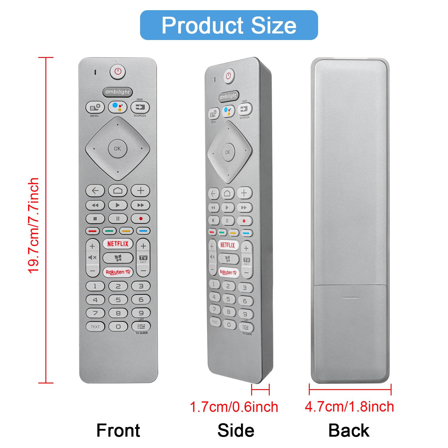 Telecomando Sostitutivo Per TV Philips Di One For All – Funzione Di Apprendimento – Nero – URC4913 - Foto 11