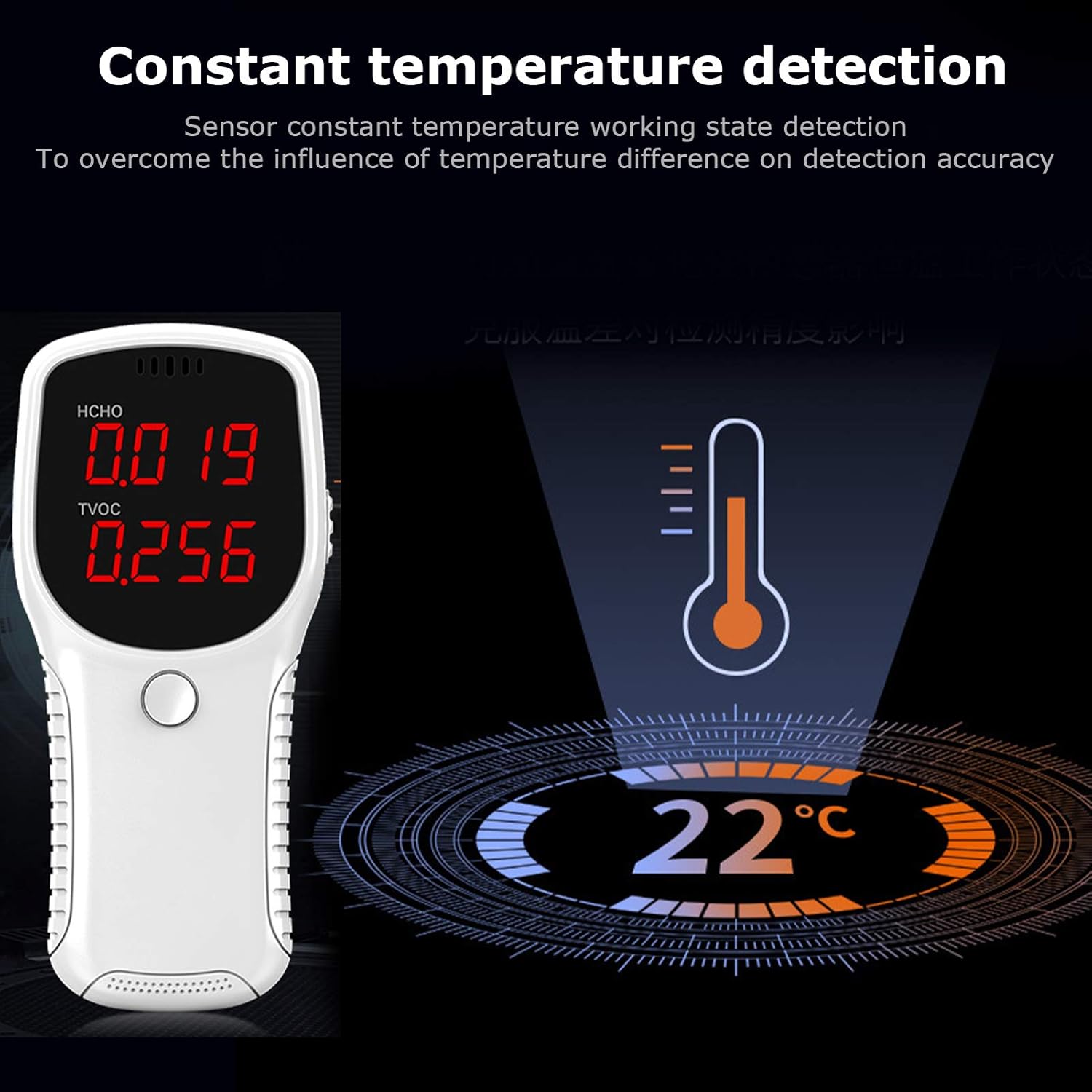 Decdeal Air Quality Monitor Formaldehyde Detector Pollution Meter for HCHO TVOC Multifunctional Air Gas Detector Real Time Data for Home Office and Various Occasion : Amazon.in: Industrial & Scientific