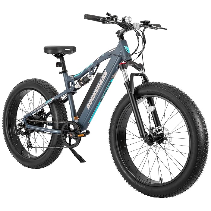 Buy HILAND Rockshark Electric Dirt Bike for Adults ,26“x 4 Fat Tire