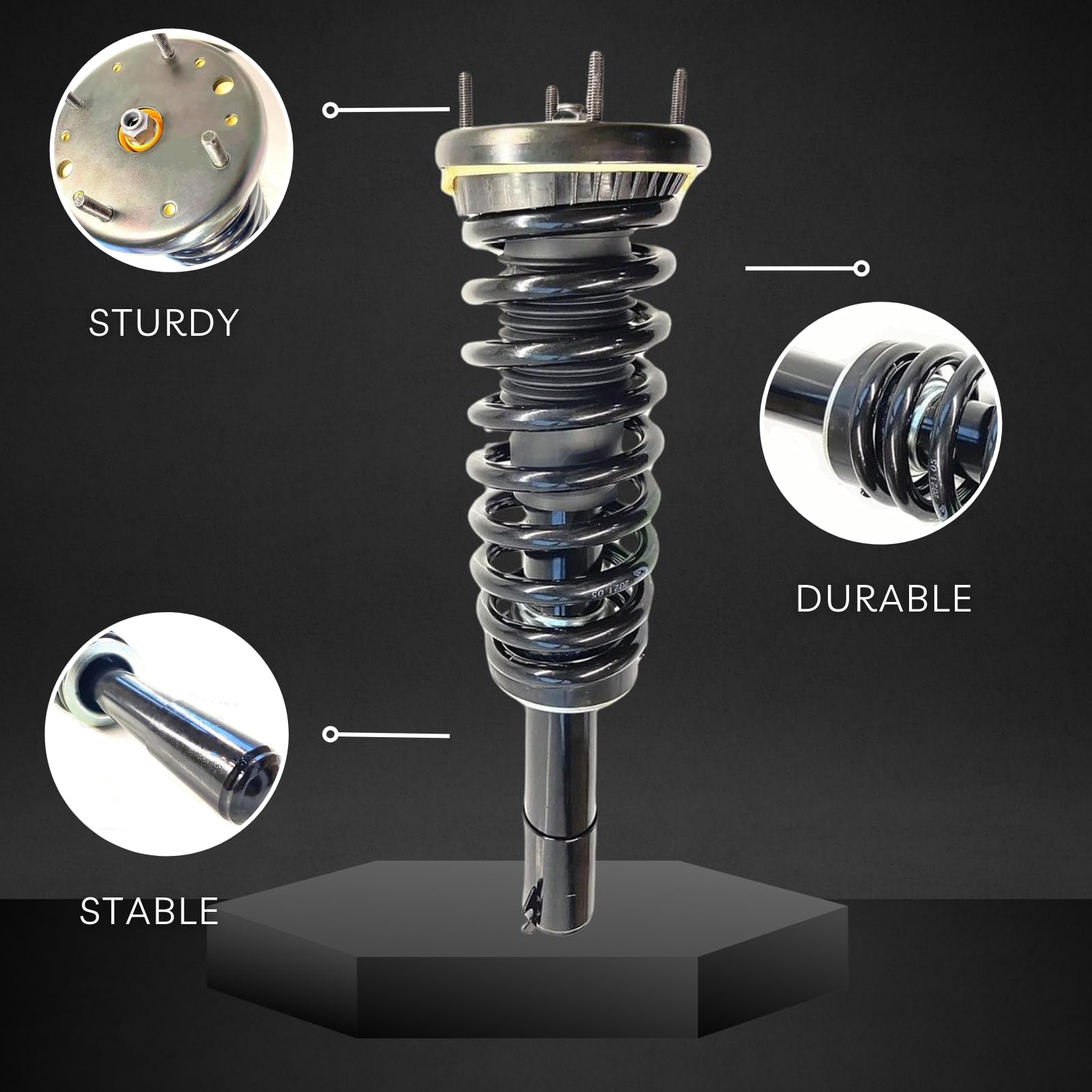 そー Amazon.com: JMROFRAUS C2D18593 2Pcs Front Left Right Shock