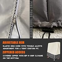 Vista 4 de Indoor/Outdoor Premium Ping Pong Table Cover Waterproof Dustproof Sunscreen Heavy-Duty Folding Table Tennis Table Cover