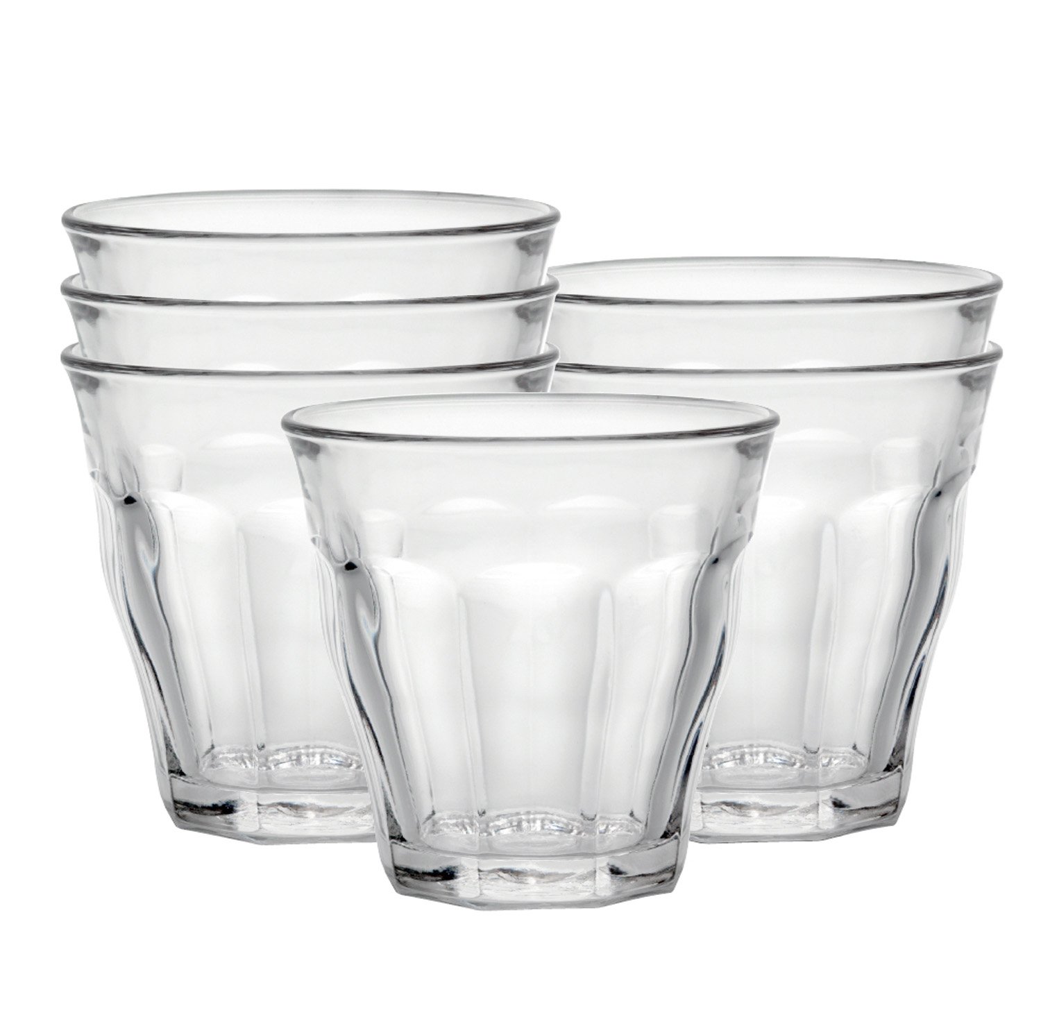 Duralex Picardie Tumblers 511980B34 , Set of 6, 5¾ oz.