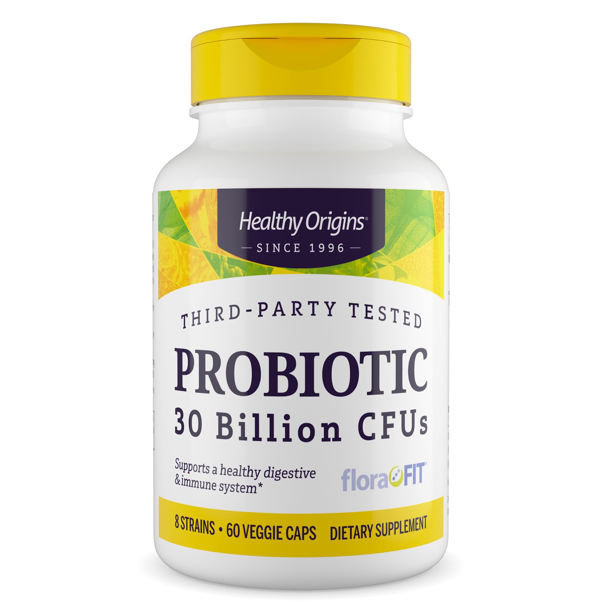Probiotic 30 Billion CFU's (Shelf Stable, Non-GMO, Gluten Free, Digestive Health, Gut Health, Immune Support), 60 Veggie Caps