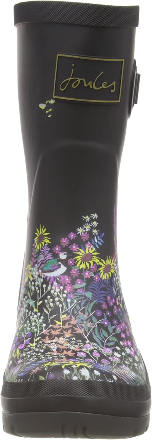 Joules Molly Welly Black Ditsy 10 B (M)