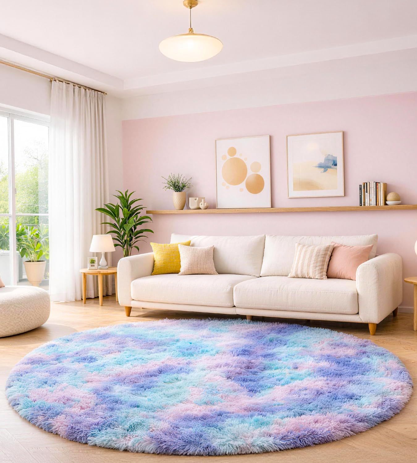 MARATIP Teppich Wohnzimmer Hochflor Schlafzimmer Wohnzimmerteppich