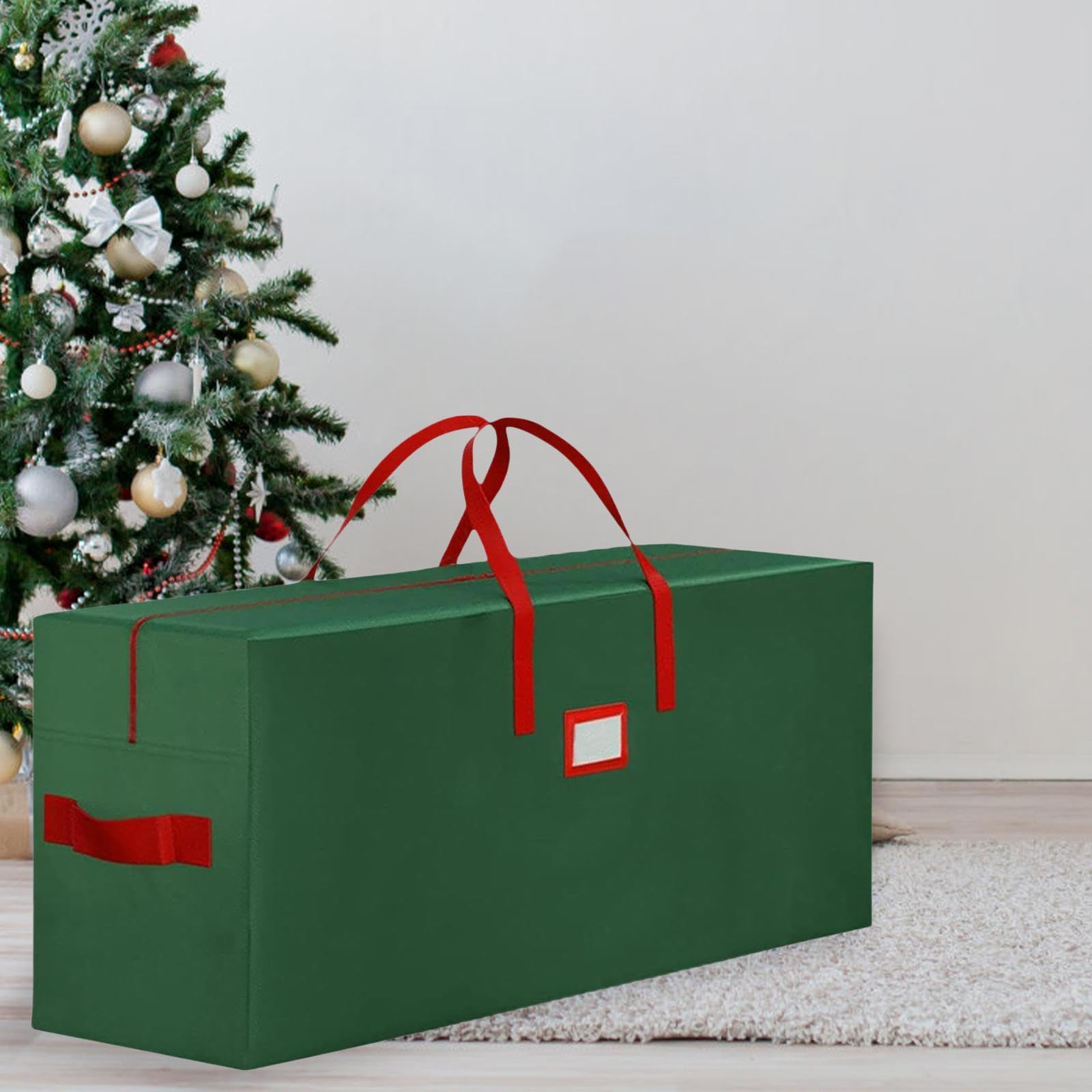 predolo Weihnachtsbaum Aufbewahrungstasche Große Baumtasche mit Reißverschluss Oxford Gewebe Schutzbeutel Praktische Tragegriffe für Weihnachtsbaumlagerung
