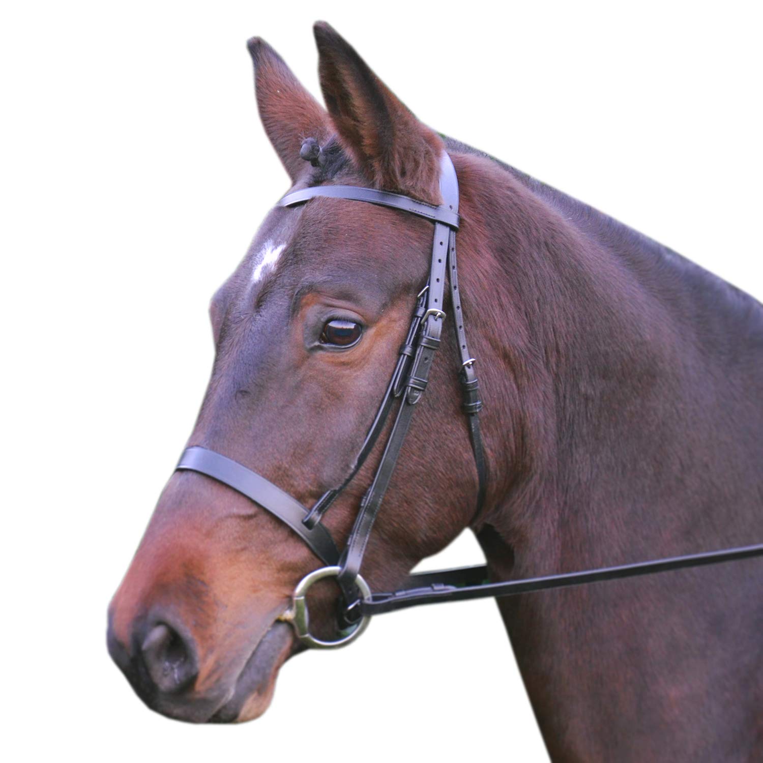 Hy Equestrian Hy Hunter Bridle With Rubber Grip Reins - Extra Full Black