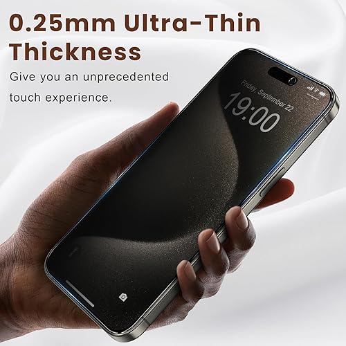 Miniatura 119 de Fotbor Protector de pantalla de privacidad para iPhone 12 Pro Max, protector de pantalla de privacidad para iPhone 12 Pro Max [2 antiespías] Negro