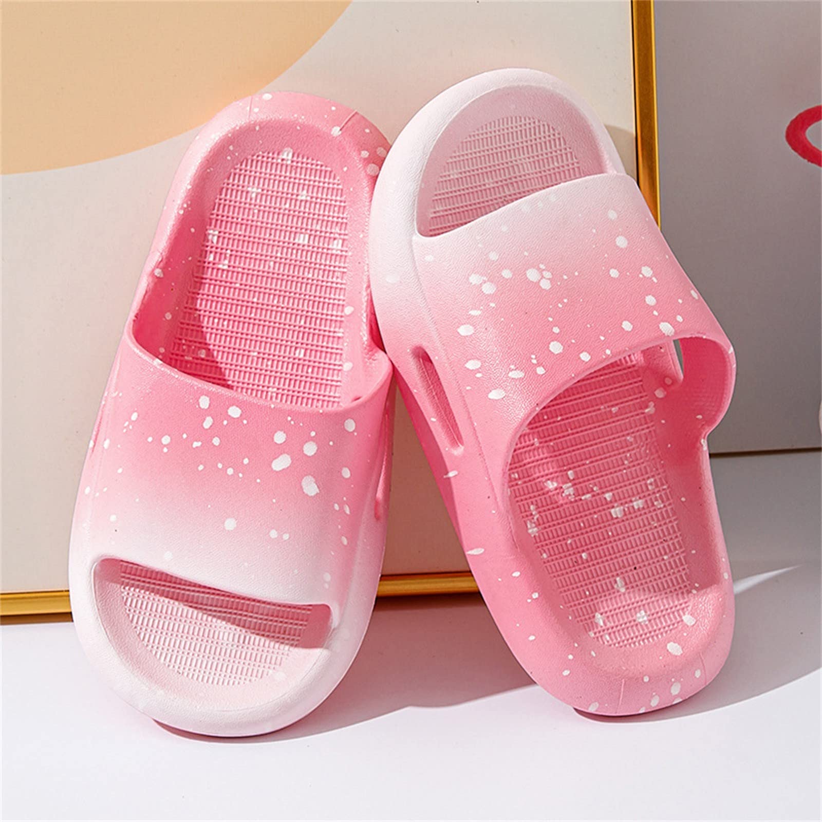 Chanclas de baño para niño, unisex, zapatillas de baño, pantuflas de baño, pantuflas de verano, ducha, zapatillas de baño para niños y niñas, sandalias de playa, suaves, antideslizantes, para niña