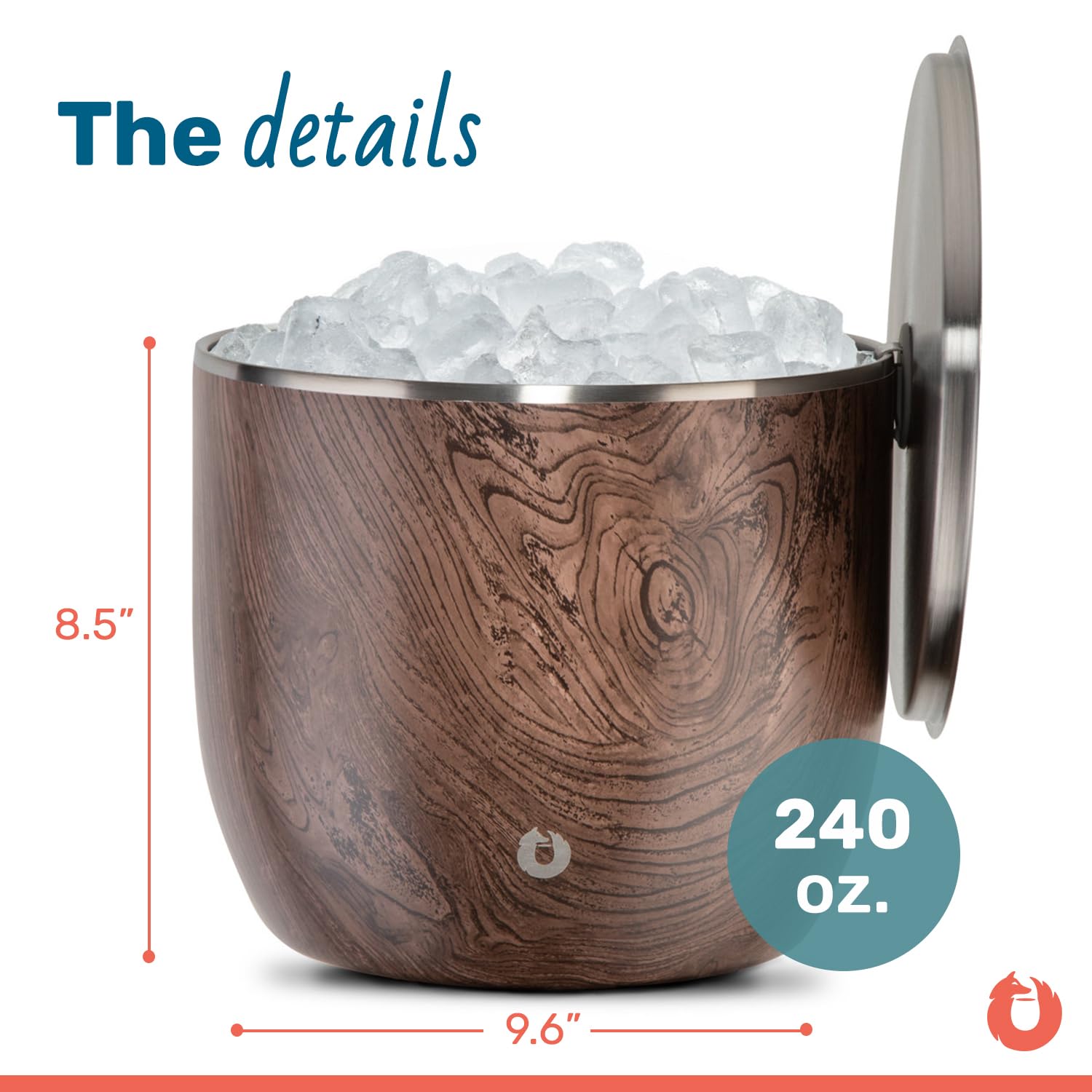 Amazon.com: Snowfox XL - Insulated Ice Bucket with Lid/Scoops