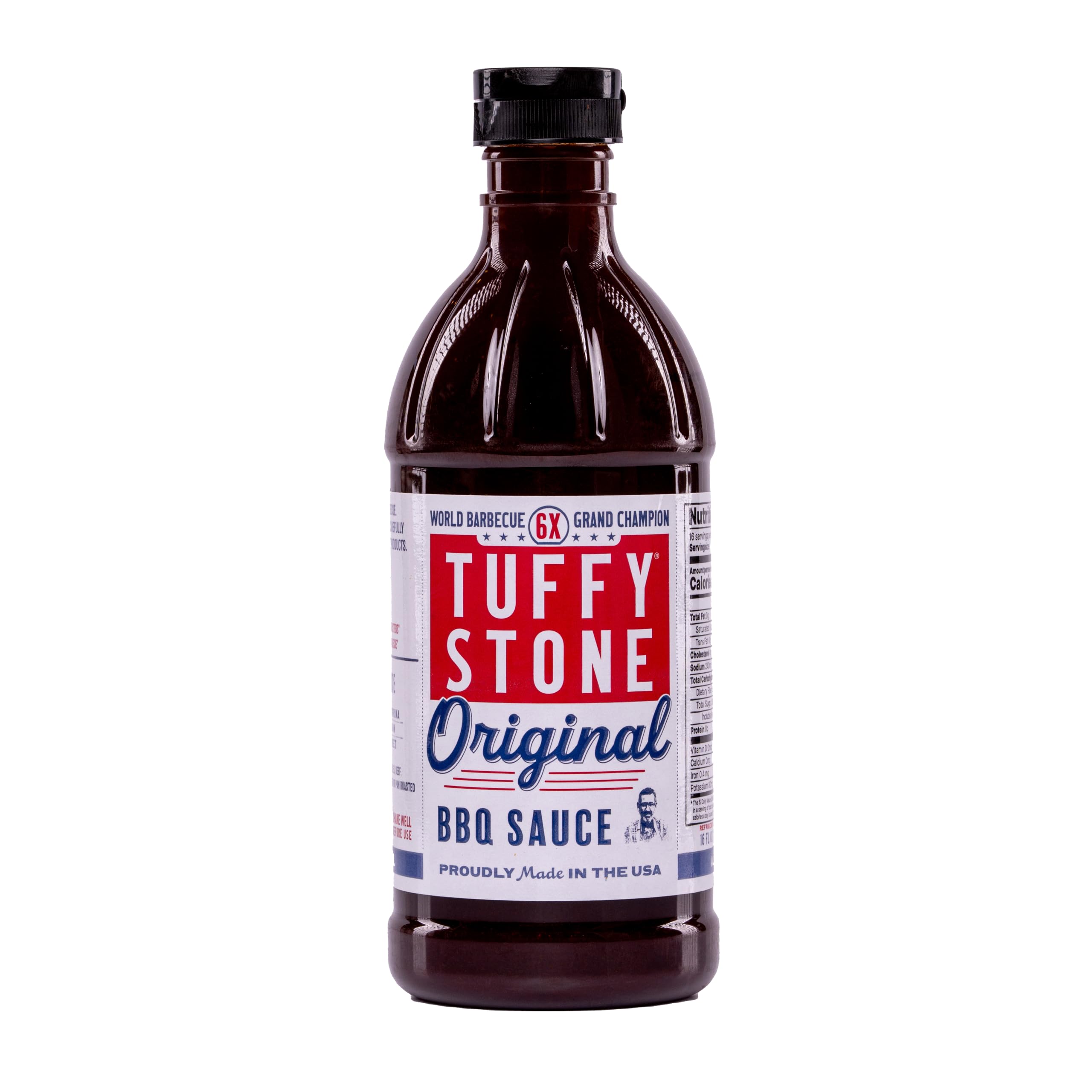 Tuffy Stone Original BBQ Sauce | Award-Winning, Tangy & Sweet I Champion of 6x World Barbecue Grand I Versatile BBQ Sauce | 16 oz bottle