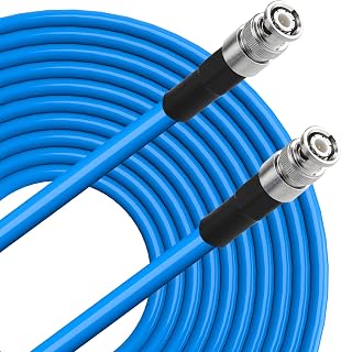 SDI Cable, UIInosoo-400 Cable 3G/6G/12G BNC Male to Male Video Coaxial Cable 75ft HD-SDI/3G-SDI/4K/8K 75Ohm for HDTV and Professional SDI Applications Blue