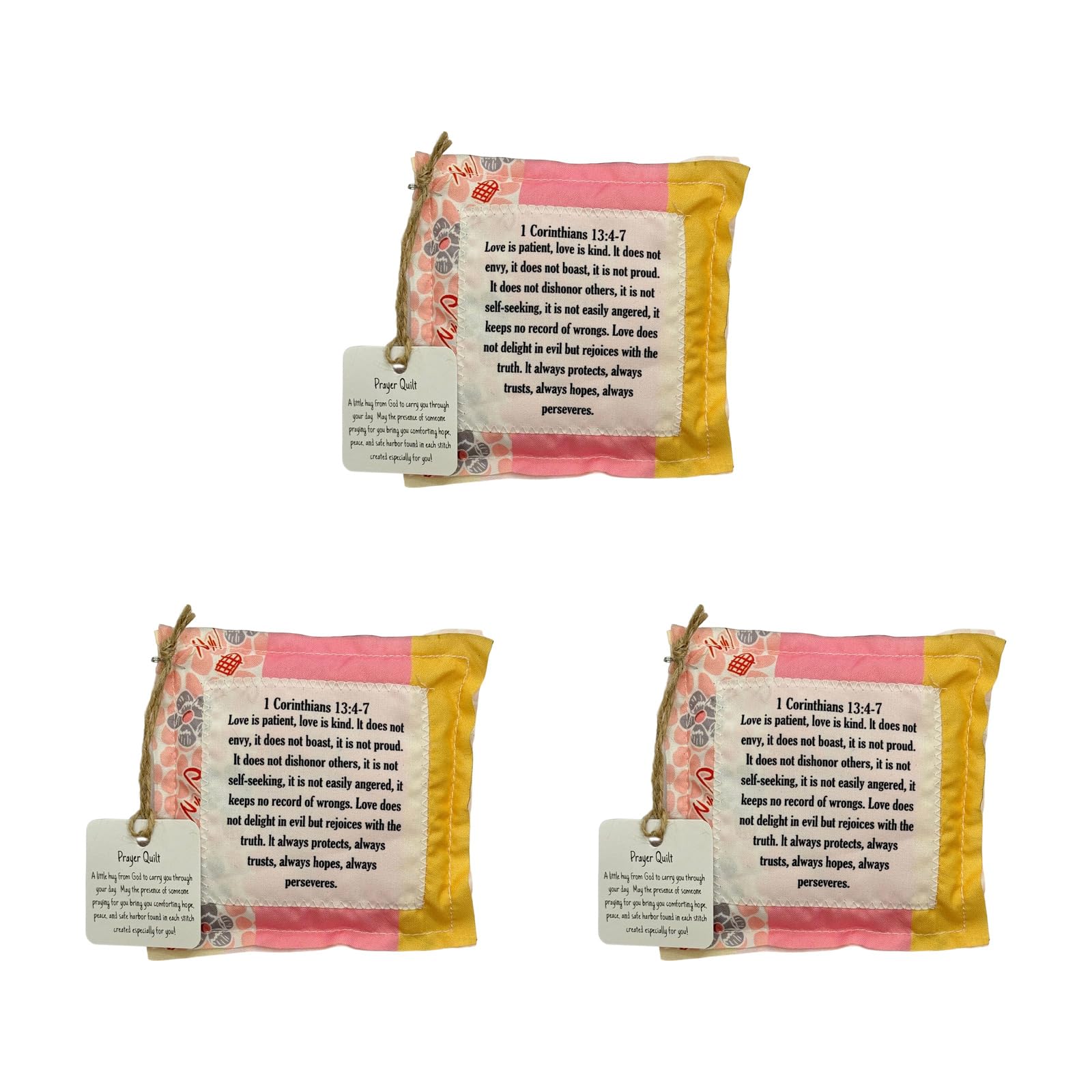 hogtnd Durable Fabric Prayer Bags with Uplifting Messages for Home, Worship, and Religious Bags to Promote Inner Peace
