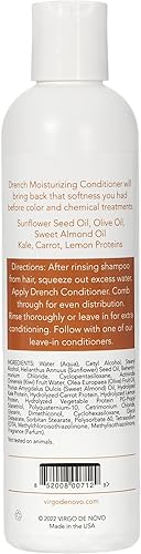 Miniatura 2 de Virgo de Novo Professional Haircare Acondicionador hidratante Drench de 8 onzas, apaga incluso el cabello más hambriento de humedad, restaurando la