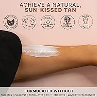 Vista 4 de Self Tanner with Tanning Mitt - USA Made Sunless Self Tanning Lotion with Organic Ingredients Medium to Dark