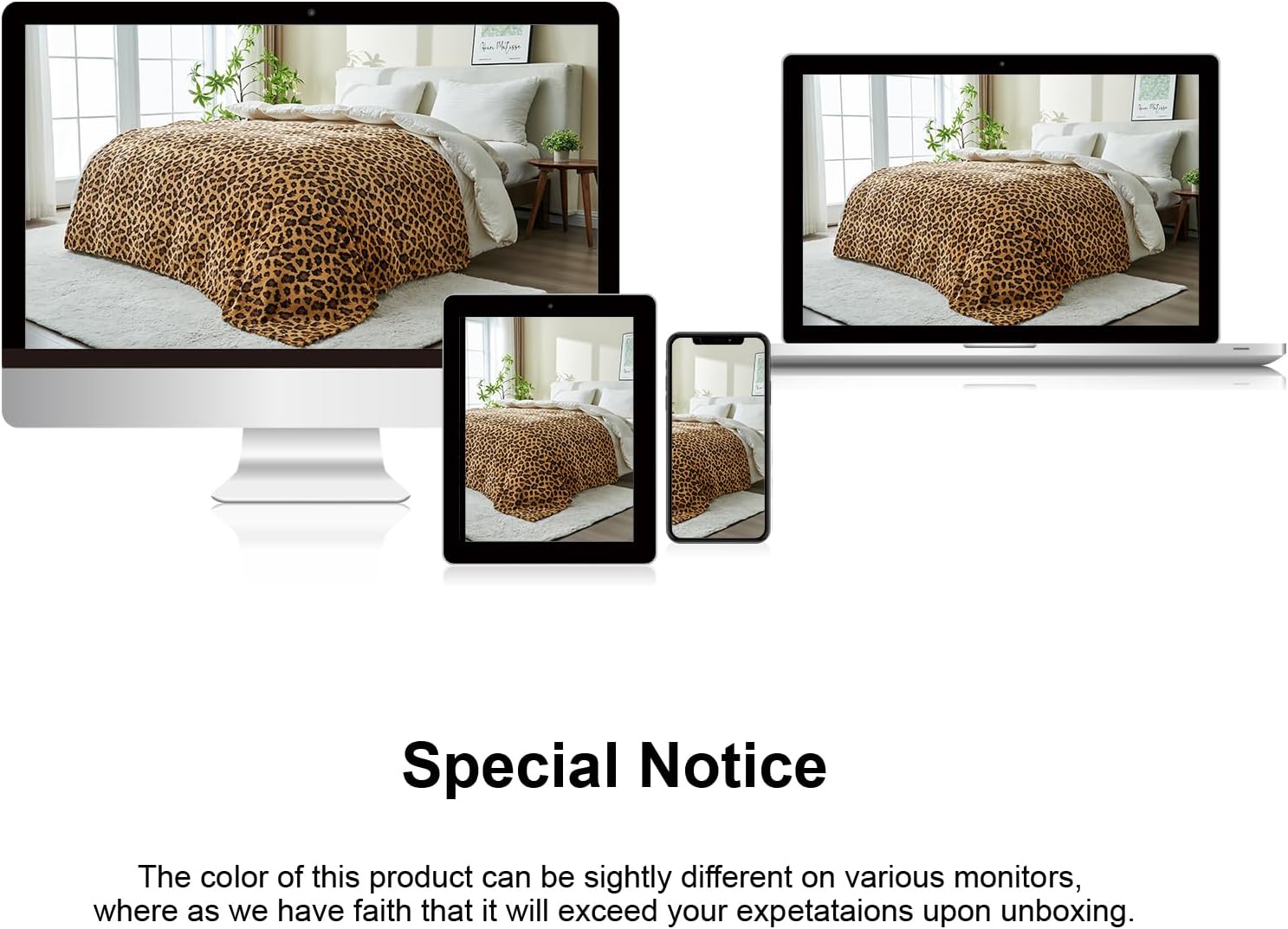 PLEASANT BOULEVARD | Leopard Throw Blanket Fleece, Premium Lightweight Cozy Warm Plush Microfiber Pink Blanket for Couch Sofa and Bed (Dark Brown, Throw (50 x 60 inches)) - Image 8
