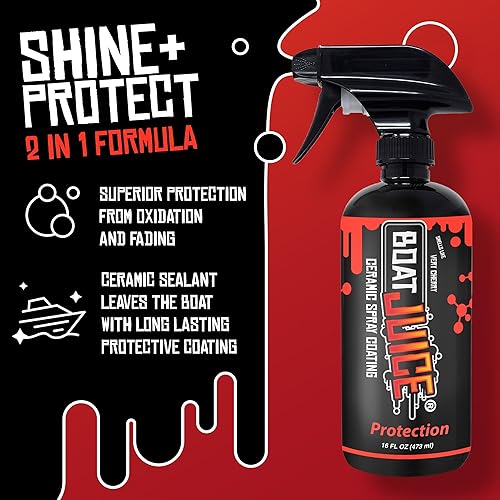 Miniatura 6 de Boat Juice Kit completo de limpieza de barcos - Limpiador exterior de barco, limpiador interior de barco, removedor extremo de manchas de agua,