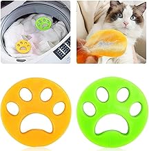 2 Pcs Pet Hair Remover Pet Fur Catcher For Laundry Reusable Animal Cat Dog Lint Catcher For Washing Machine Dust Cleaning Floating Filter Remove Clothes Carpet Blanket Bedding (MultiColour)