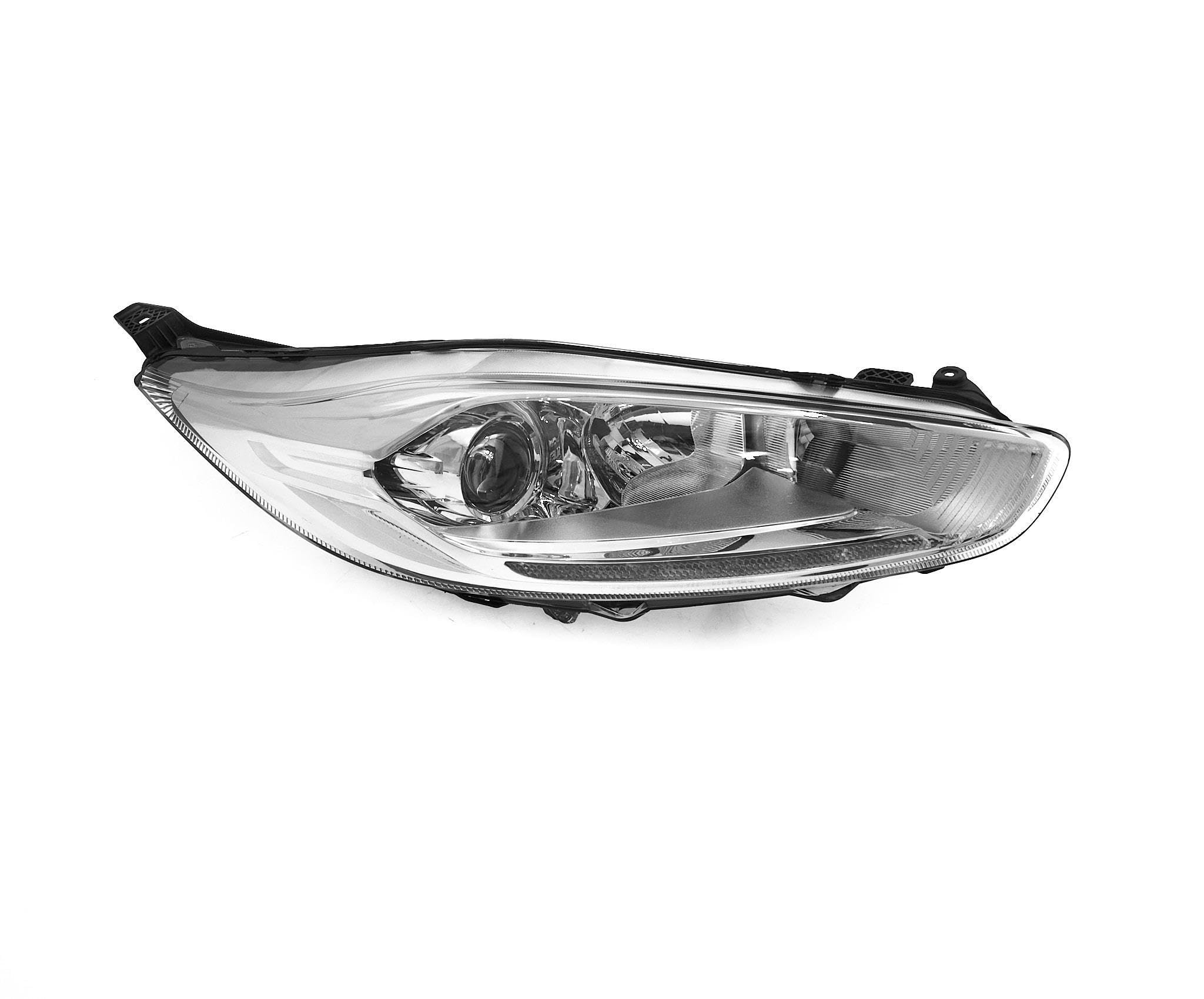 auto Fari anteriori Destra C1BB-13W029-CG compatibile per FORD FIESTA 2013-2017, elettrico, con motore, H1/H7, Led, PY21W, ECE, con luce di marcia diurna (LED)